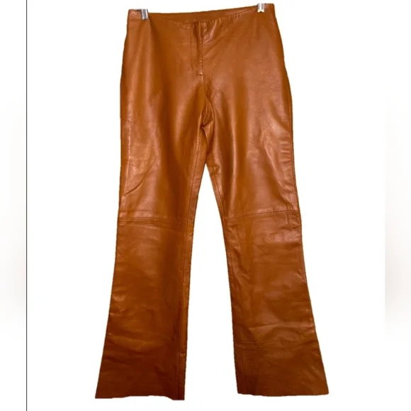 Vakko VS2 By Vakko Women's Lamb Leather Pants Size 6 - Picture 1 of 6